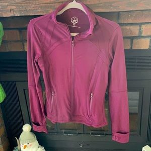 Women's Full Zip-up Yoga Workout Running Track Jacket with Thumb Holes